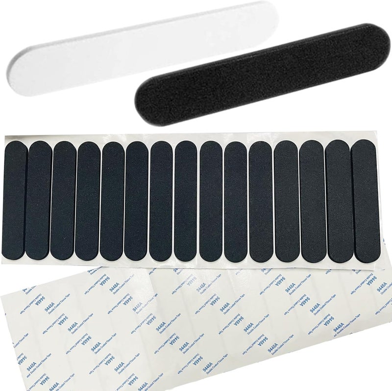 monochef 30pcs Hat Size Tape Hat Size Reducer Inserts Liner Foam Reducing Sizing Tape Sizer Self Adhesive for Hats Caps Make Smaller Sweatband Black White - Image 1
